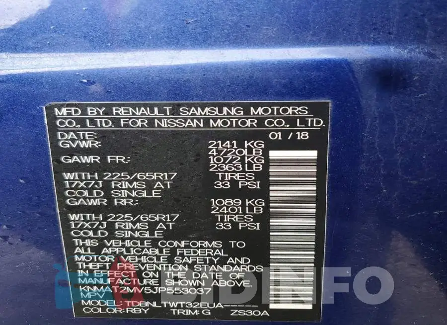 KNMAT2MV5JP553037 Photo# 14