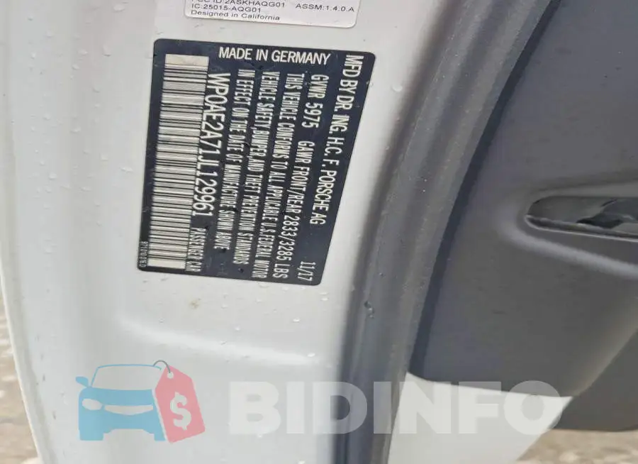 WP0AE2A71JL129961 Photo# 13