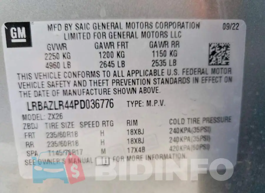 LRBAZLR44PD036776 Photo# 13