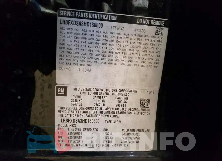 LRBFXDSA3HD130800 Photo# 13