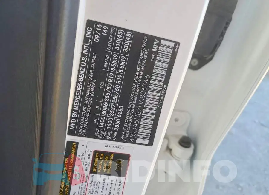 4JGDA5HB7HA836746 Photo# 13