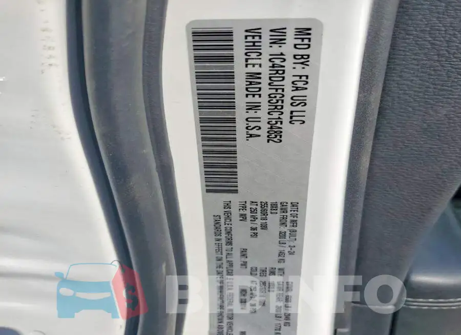 1C4RDJFG5RC154852 Photo# 13
