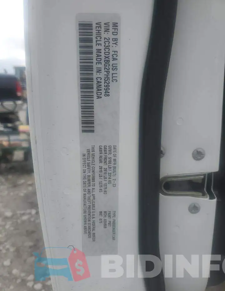 2C3CDXBG2PH529948 Photo# 12