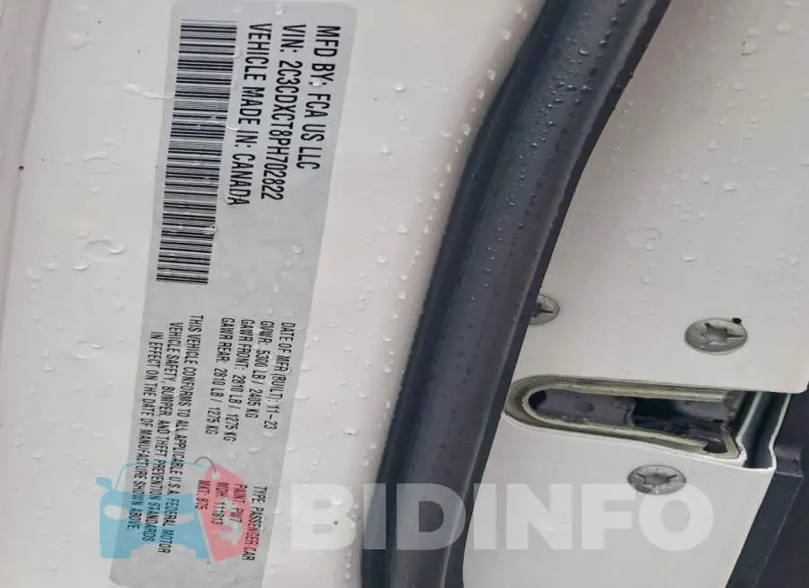 2C3CDXCT8PH702822 Photo# 12
