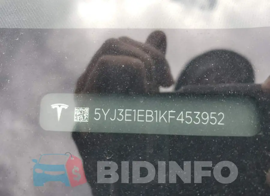 5YJ3E1EB1KF453952 Photo# 12