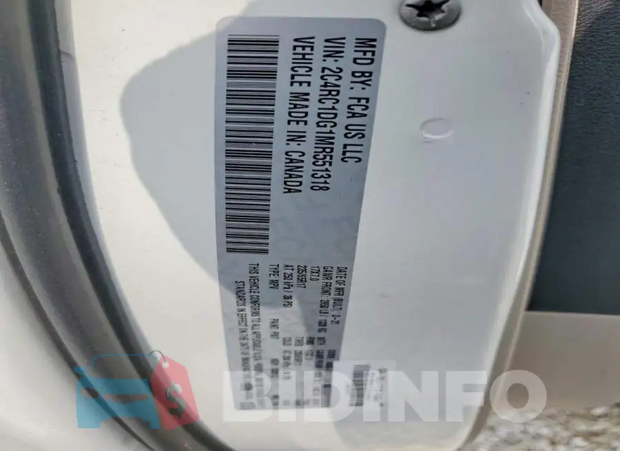 2C4RC1DG1MR551318 Photo# 13