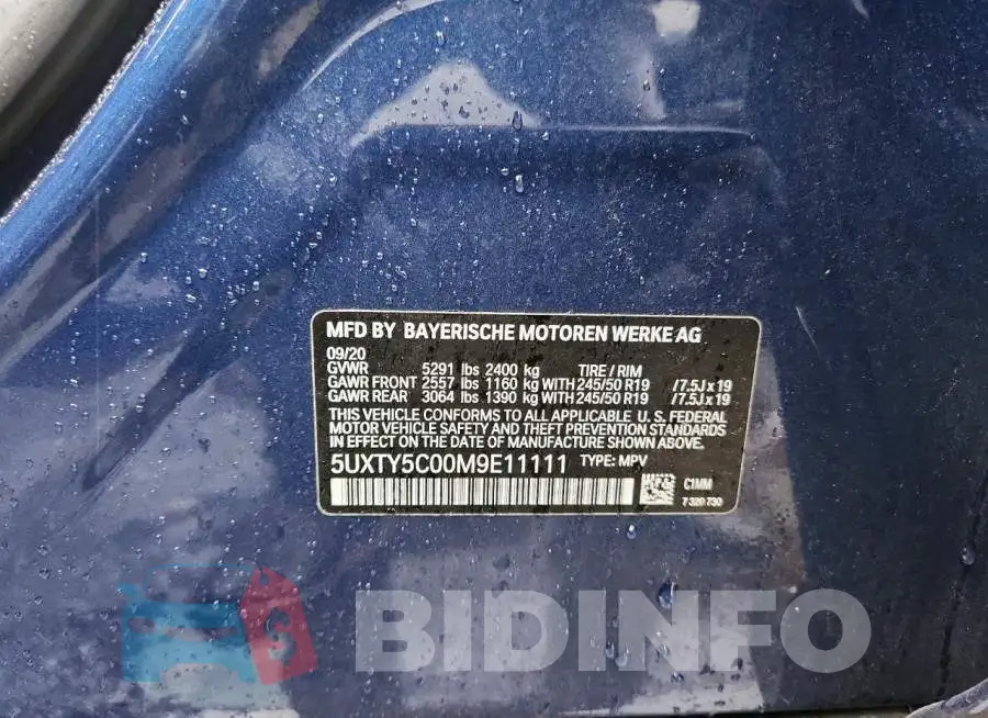 5UXTY5C00M9E11111 Photo# 14