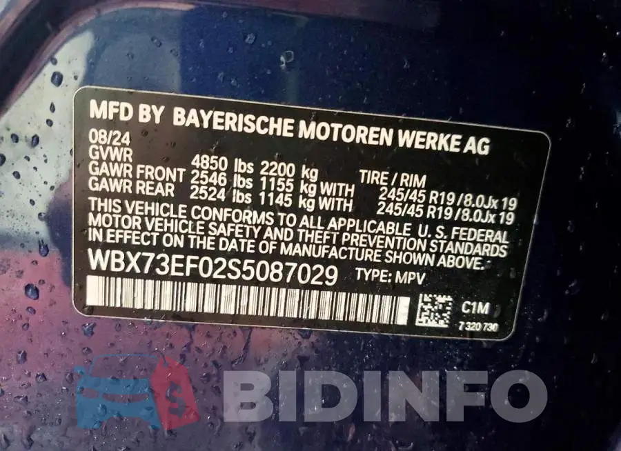 WBX73EF02S5087029 Photo# 14