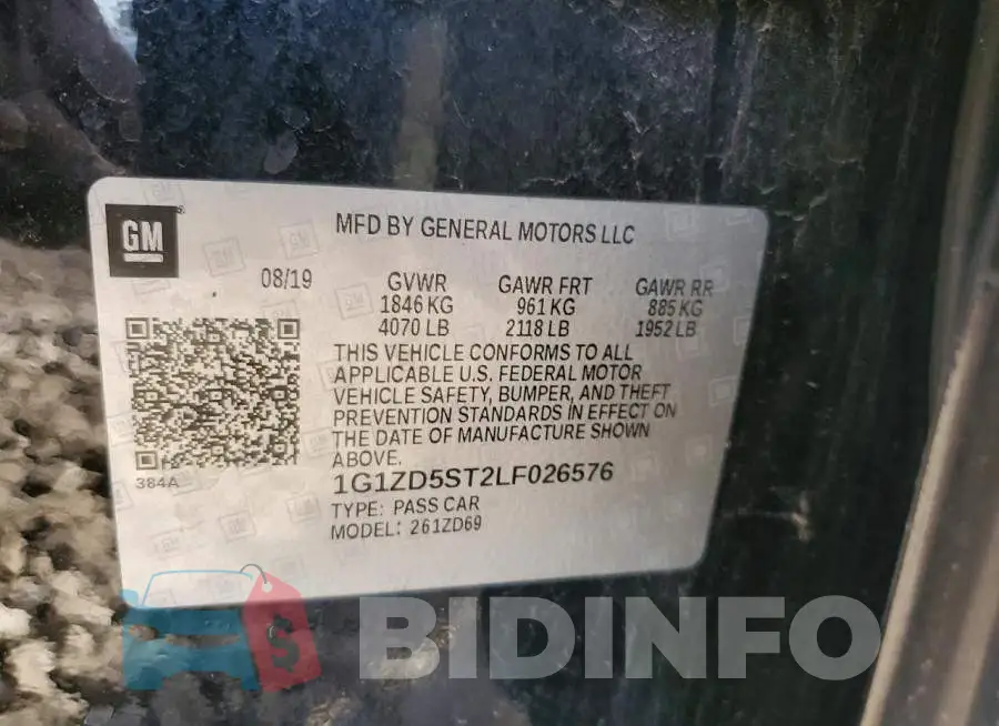1G1ZD5ST2LF026576 Photo# 12