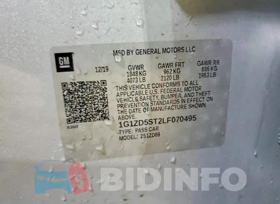 1G1ZD5ST2LF070495 Photo# 12