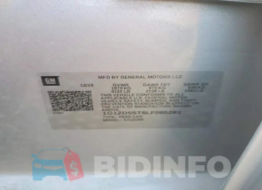 1G1ZD5ST6LF065283 Photo# 12