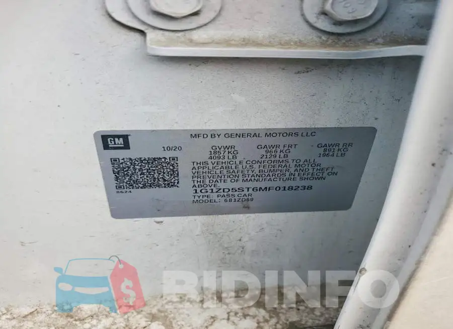 1G1ZD5ST6MF018238 Photo# 12