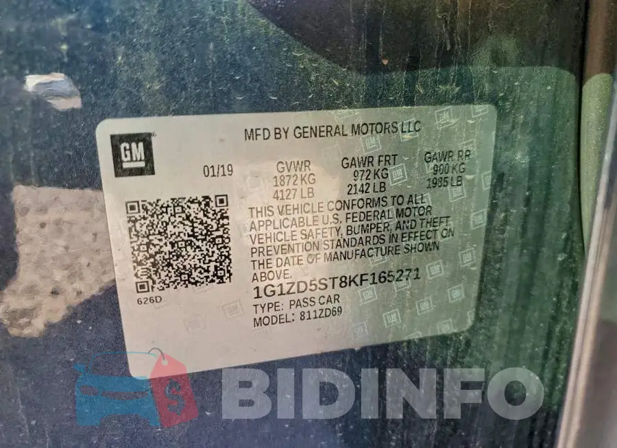 1G1ZD5ST8KF165271 Photo# 12
