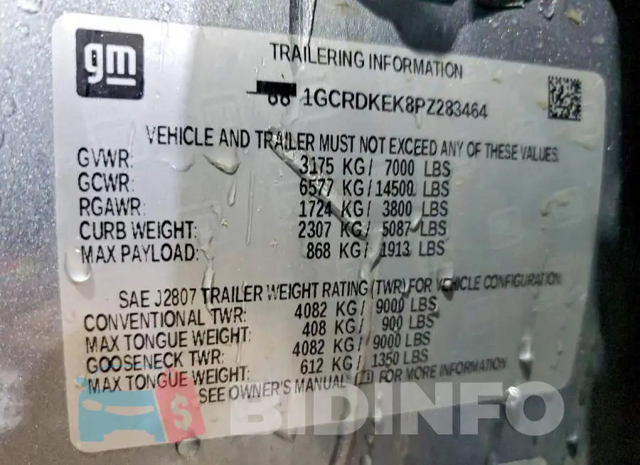 1GCRDKEK8PZ283464 Photo# 12