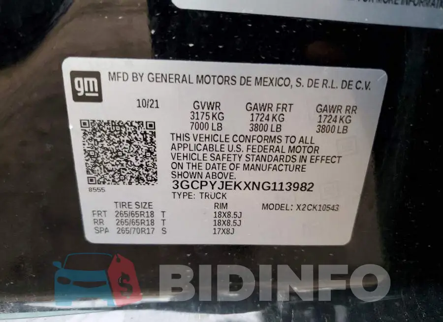 3GCPYJEKXNG113982 Photo# 12