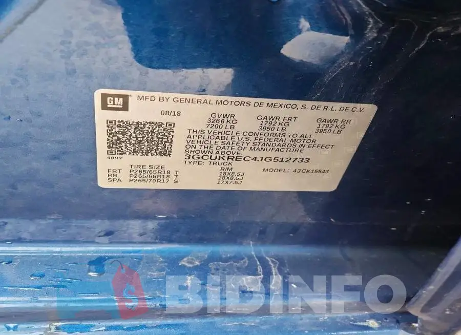 3GCUKREC4JG512733 Photo# 12