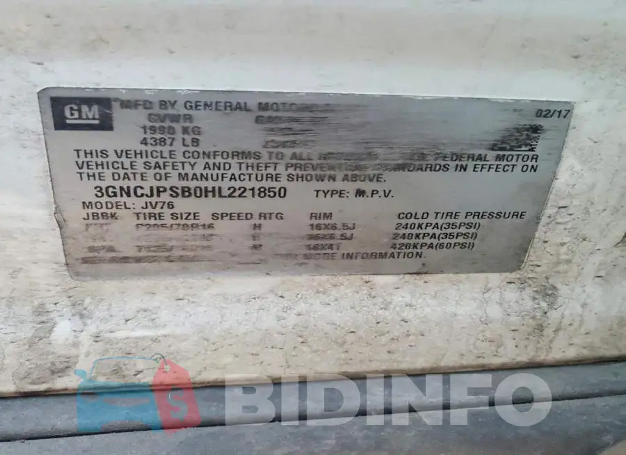 3GNCJPSB0HL221850 Photo# 13