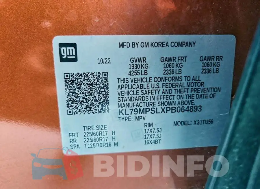 KL79MPSLXPB064893 Photo# 13