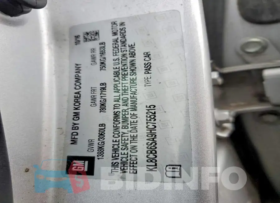 KL8CB6SA9HC755215 Photo# 13