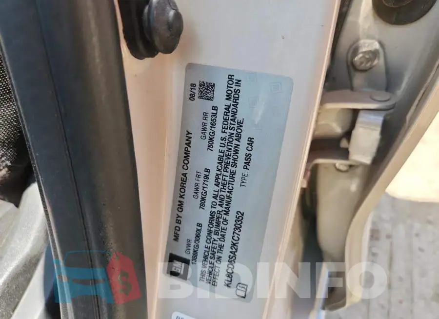 KL8CD6SA2KC730352 Photo# 12
