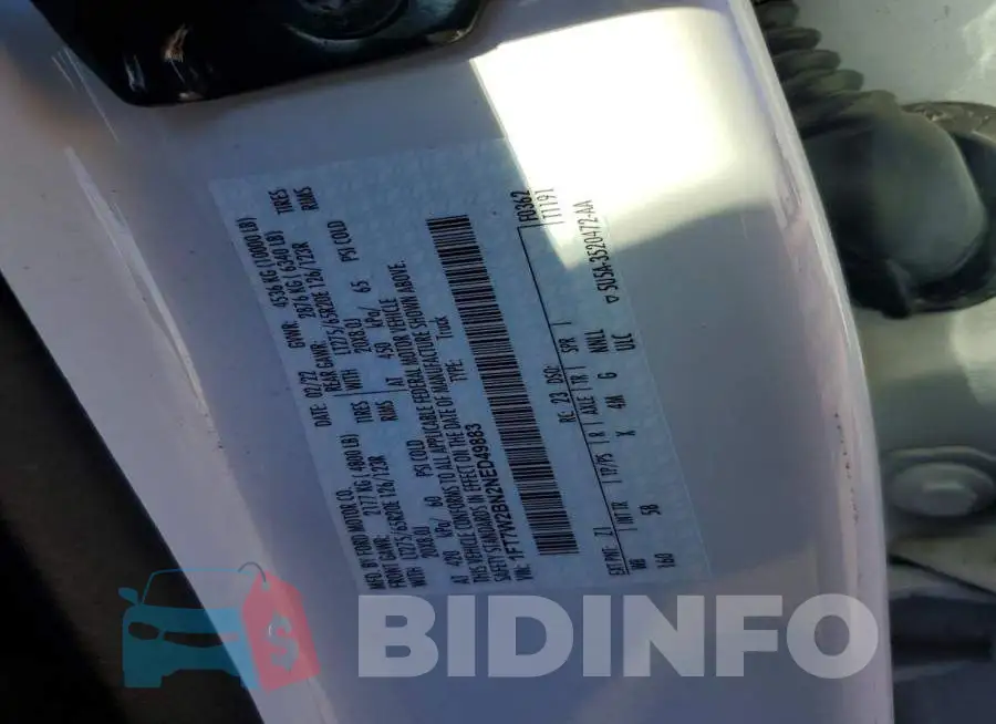 1FT7W2BN2NED49883 Photo# 12