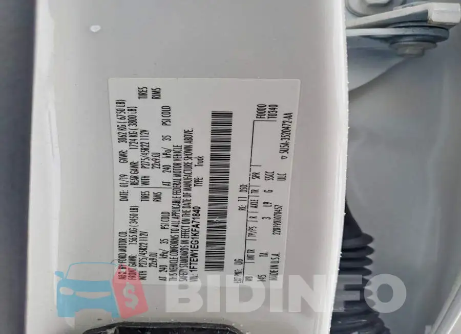 1FTEW1EG1KFA71840 Photo# 12