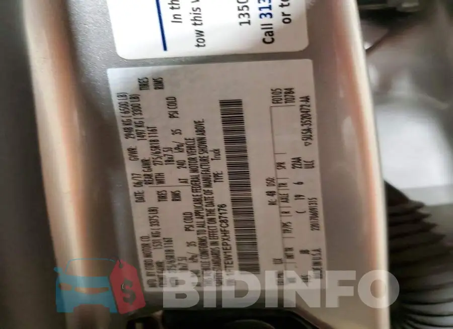 1FTEW1EPXHFC87176 Photo# 12