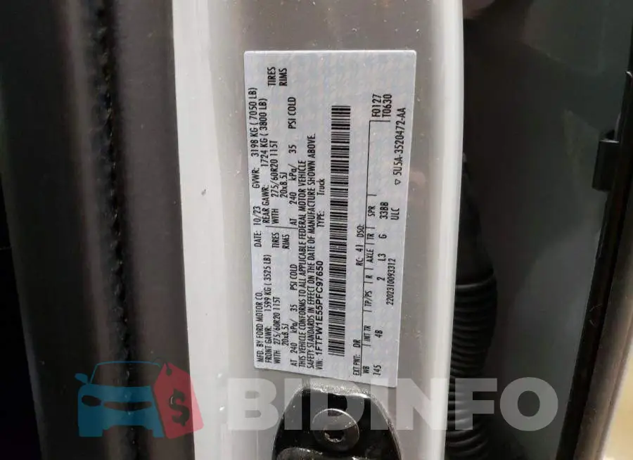1FTFW1E55PFC97650 Photo# 13