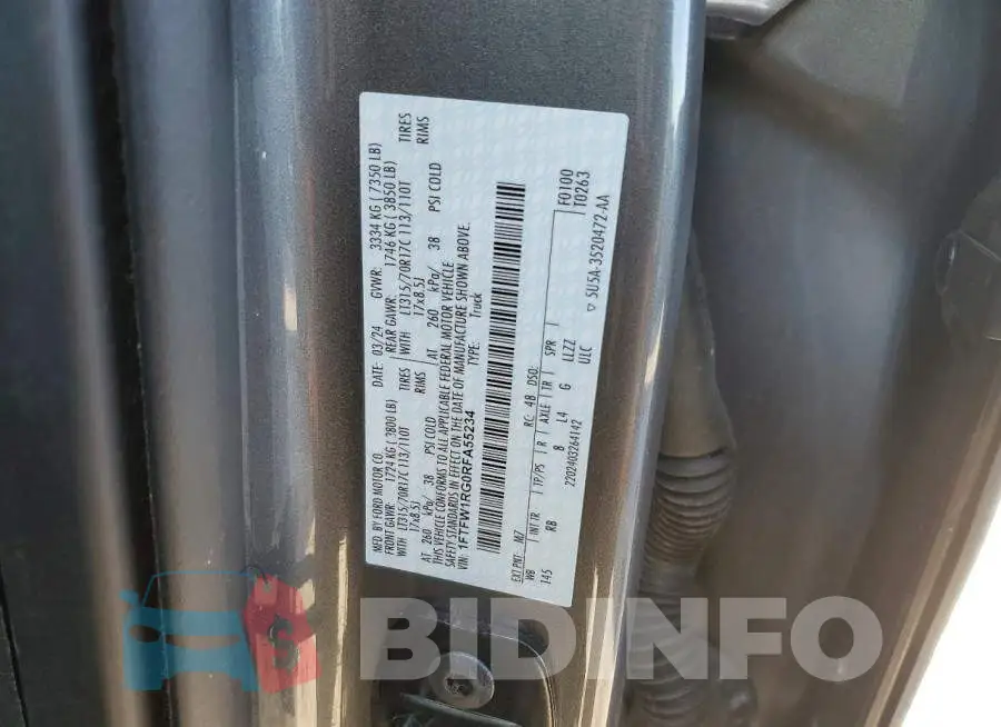 1FTFW1RG0RFA55234 Photo# 12