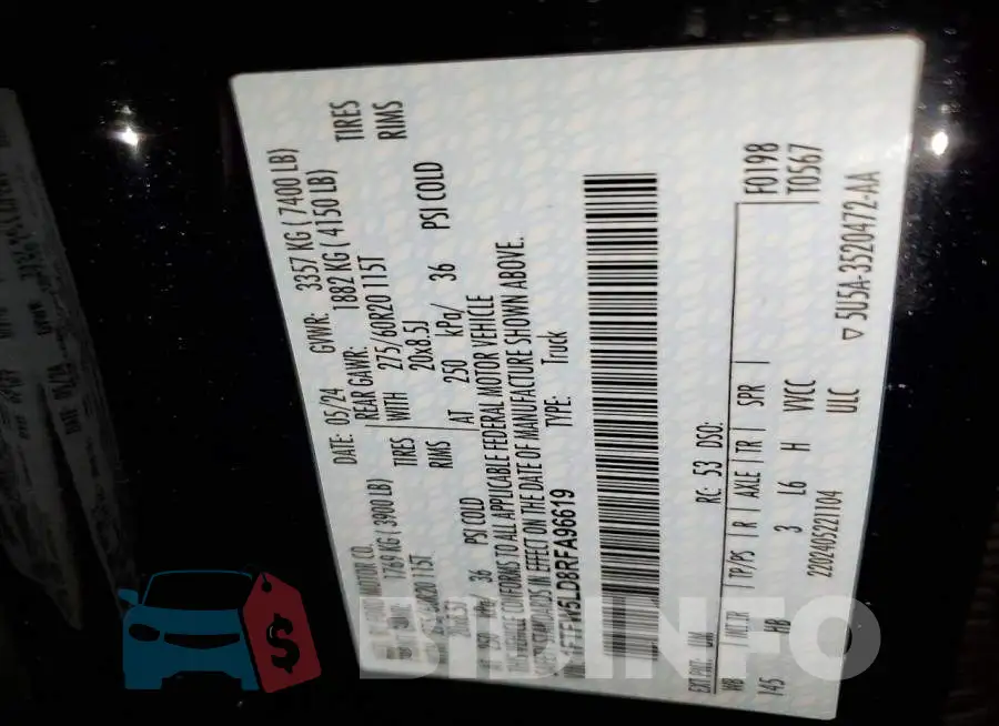 1FTFW5LD8RFA96619 Photo# 12