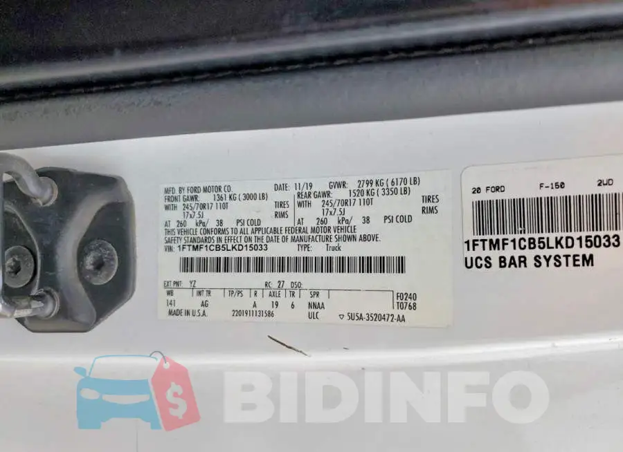 1FTMF1CB5LKD15033 Photo# 12