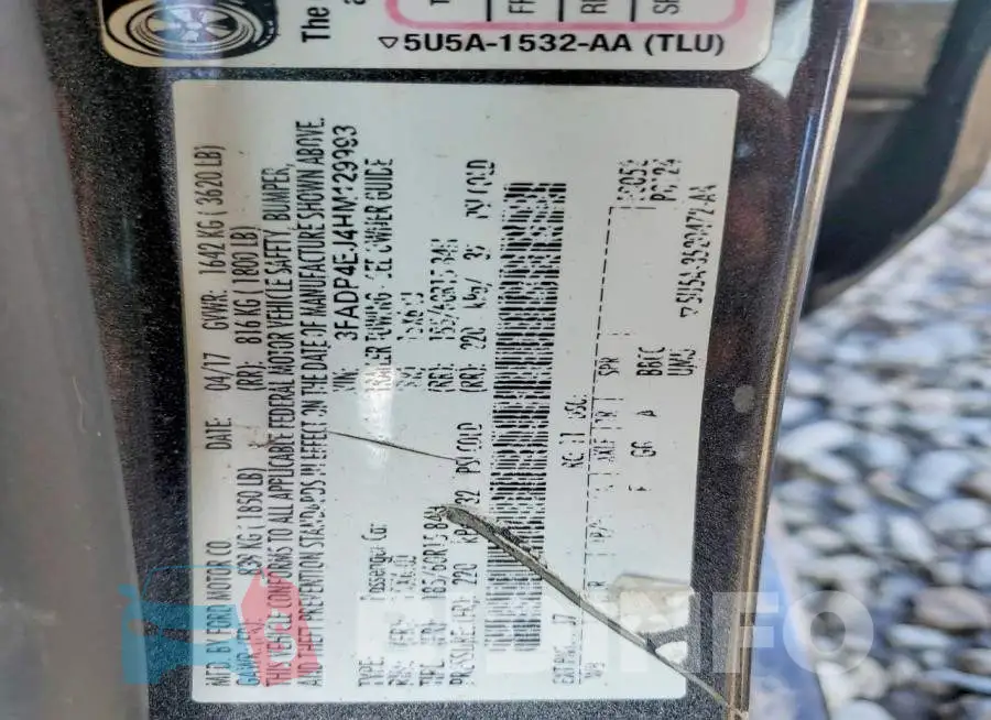 3FADP4EJ4HM129993 Photo# 12