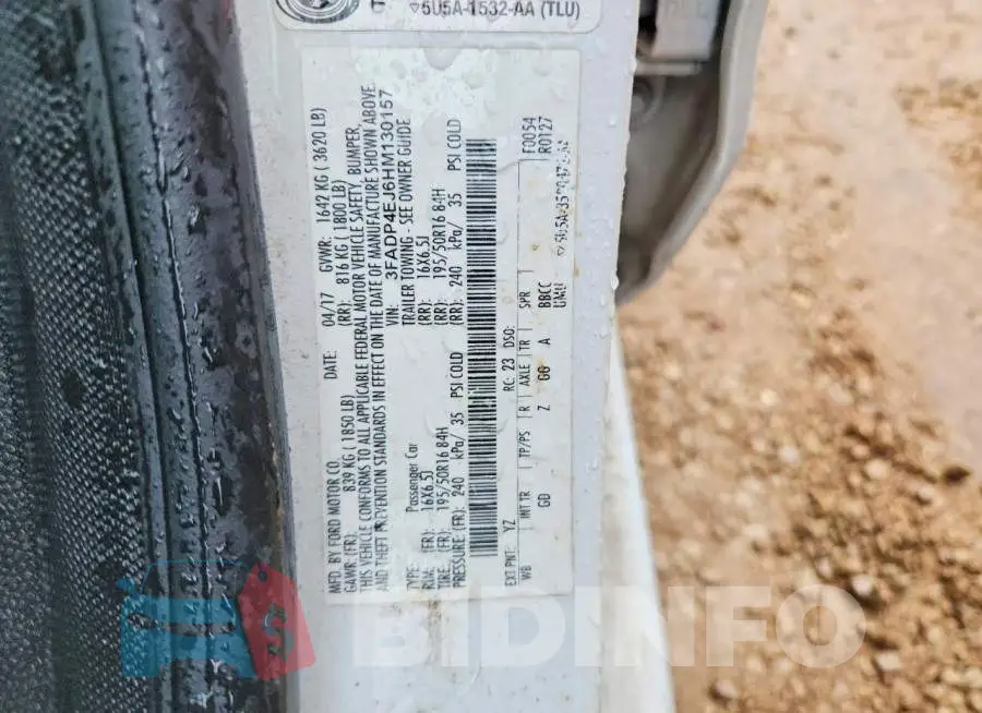3FADP4EJ6HM130157 Photo# 13