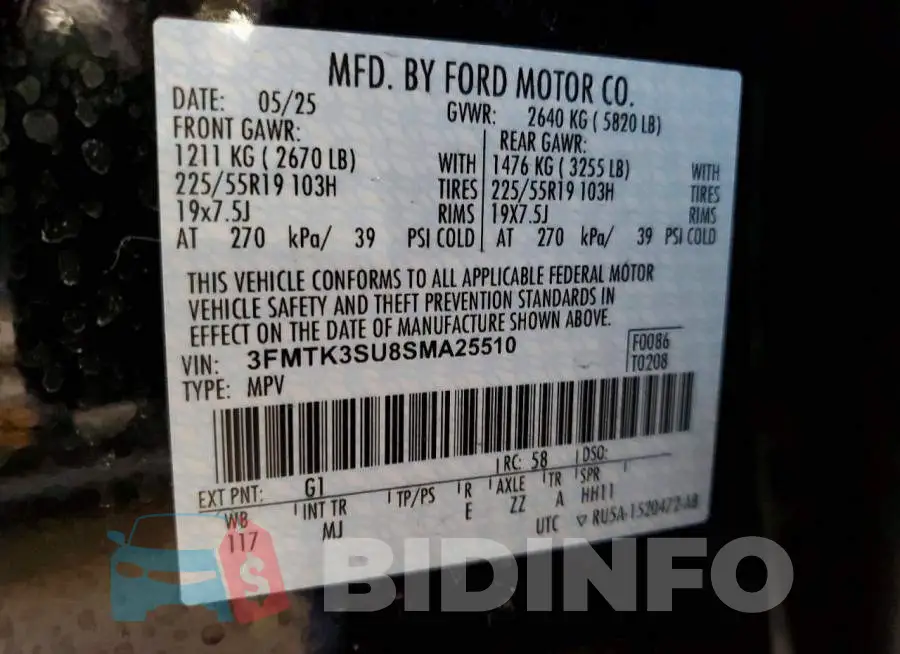 3FMTK3SU8SMA25510 Photo# 13