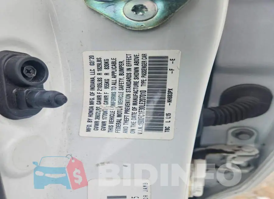 19XFC1F30LE207010 Photo# 12