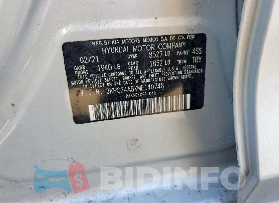 3KPC24A6XME140748 Photo# 12