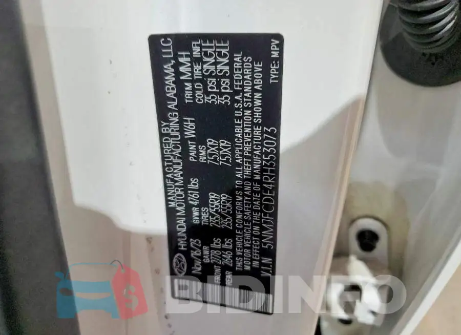 5NMJFCDE4RH353073 Photo# 12