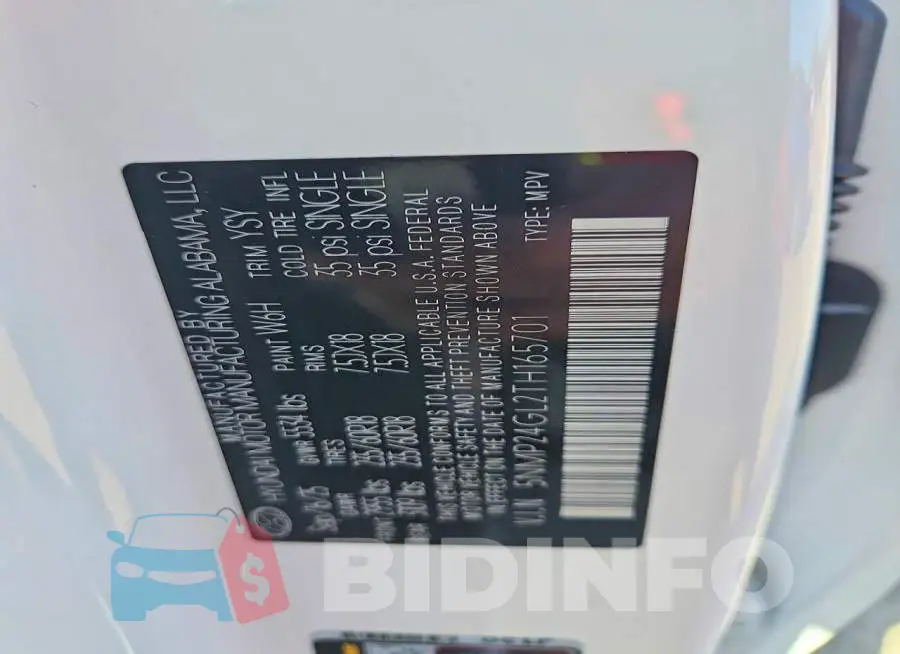 5NMP24GL2TH165701 Photo# 14