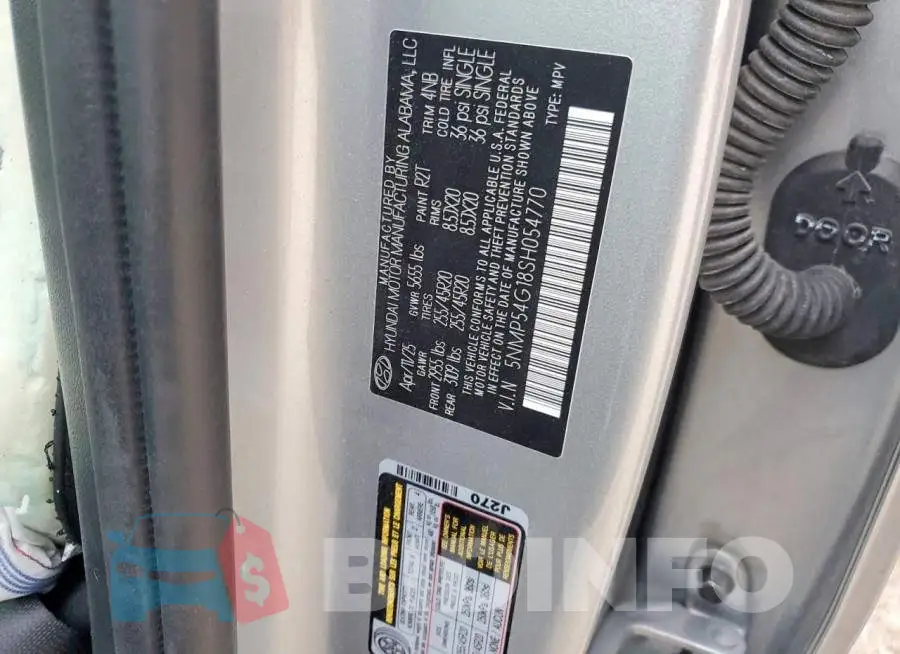 5NMP54G18SH054770 Photo# 13