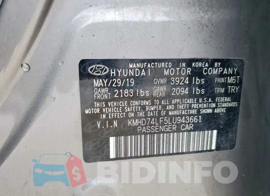 KMHD74LF5LU943661 Photo# 12