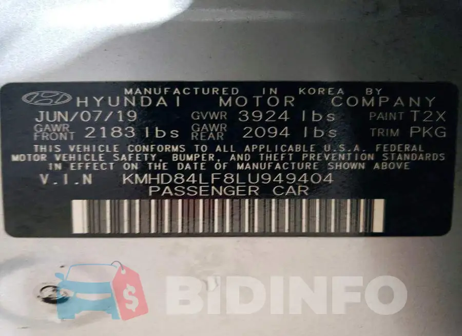 KMHD84LF8LU949404 Photo# 12