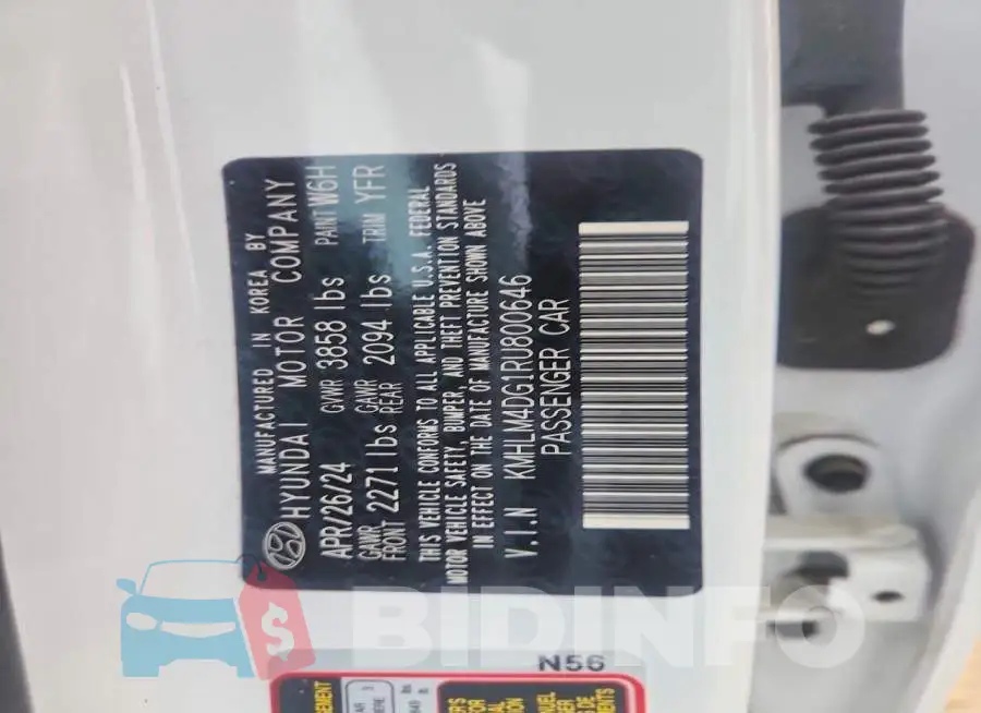 KMHLM4DG1RU800646 Photo# 12
