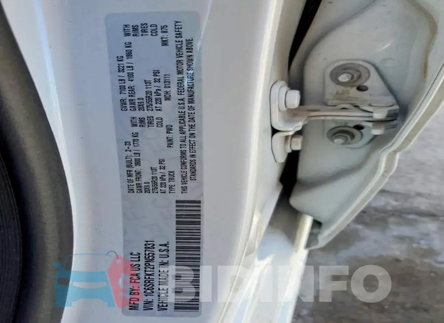 1C6SRFKT2PN557831 Photo# 13