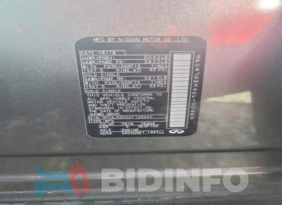 3PCAJ5M36KF120652 Photo# 13