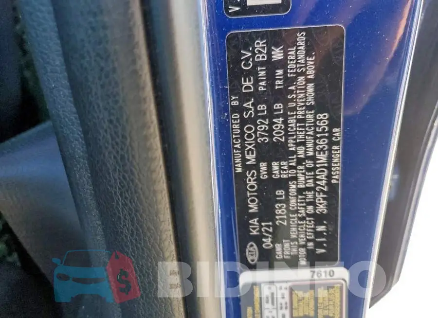 3KPF24AD1ME361568 Photo# 13