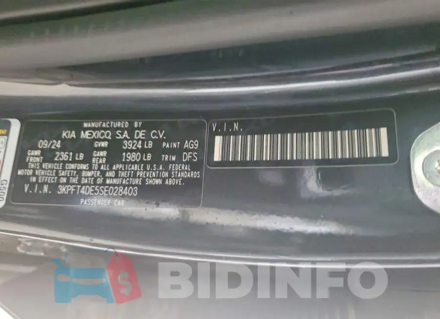 3KPFT4DE5SE028403 Photo# 12