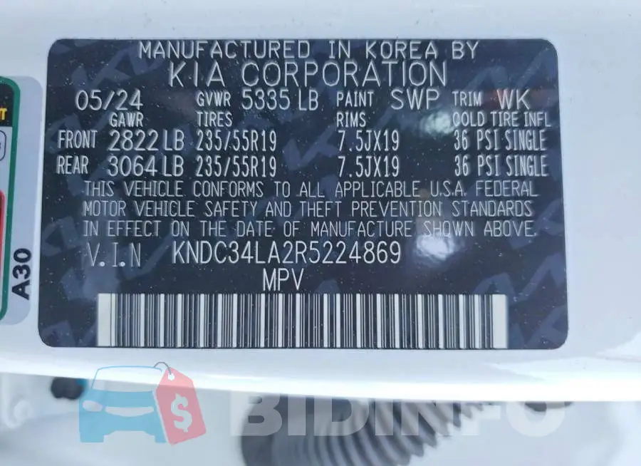 KNDC34LA2R5224869 Photo# 13