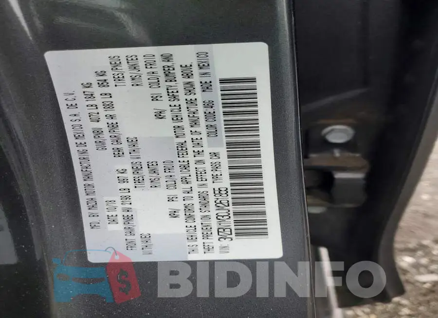 3MZBN1M30JM261855 Photo# 12