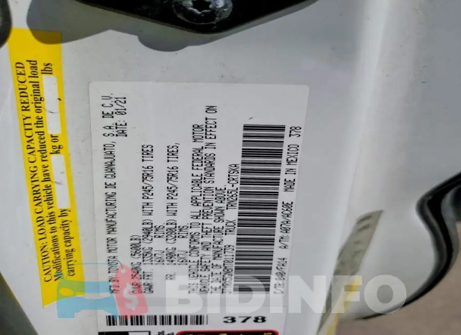 3TYRX5GN8MT011739 Photo# 12