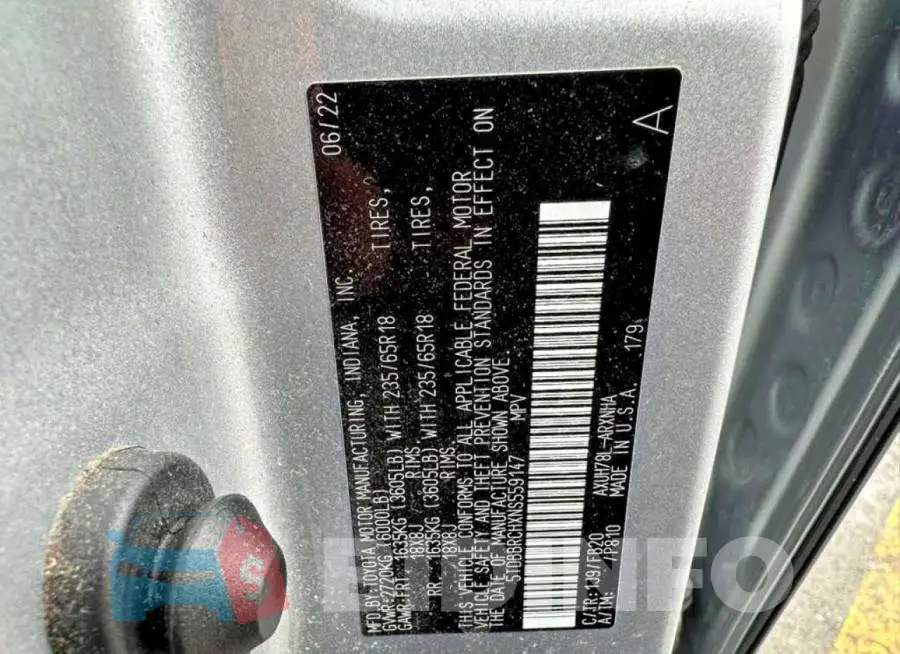 5TDBBRCHXNS559147 Photo# 10